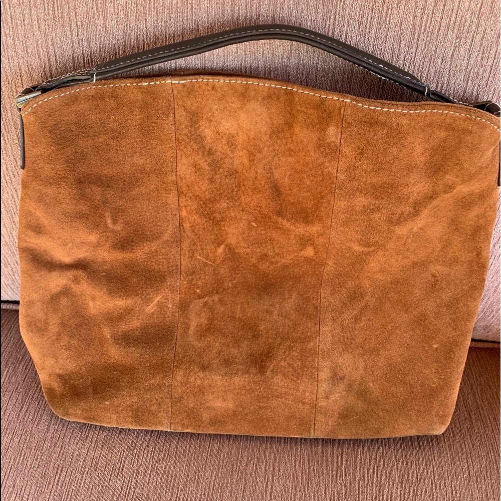 MUNDI Suede Hobo Bag